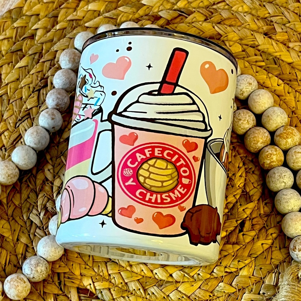 Cafecito & Chisme mini Tumbler